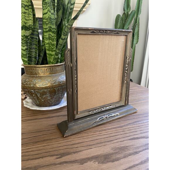 Vintage Art Deco Wooden Swivel Frame Tabletop Frame Vintage Frame 8x10 - Picture 1 of 5